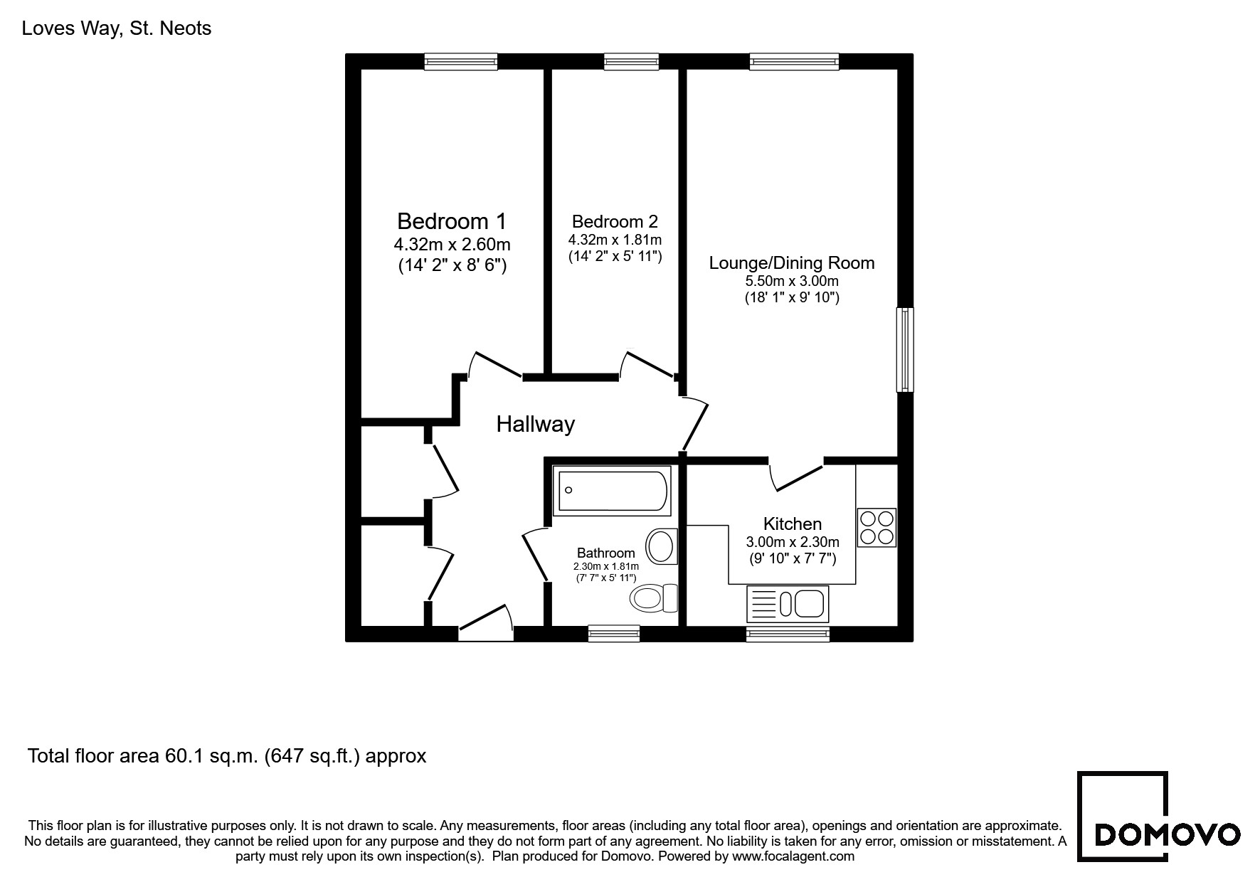 2, Loves Way, St Neots floorplan