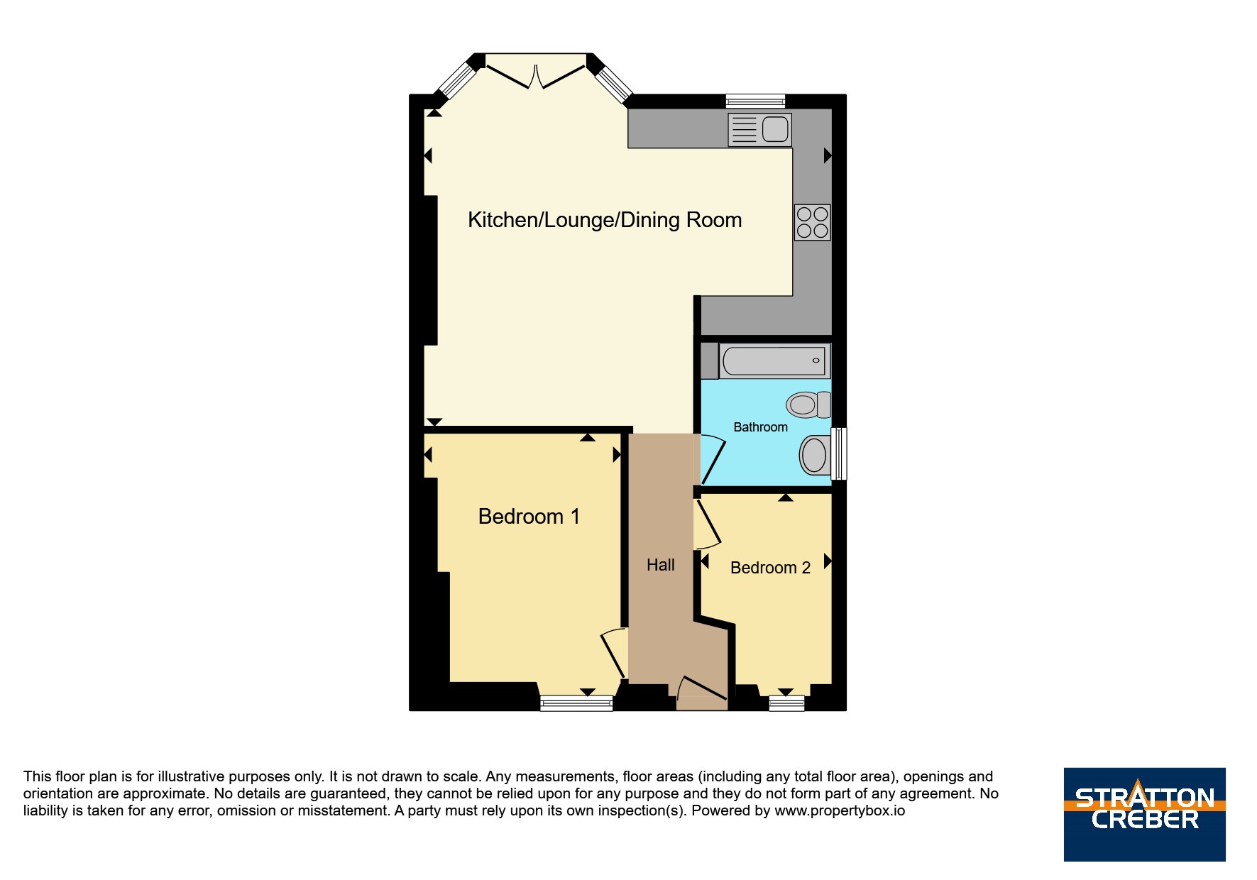 Flat 5, Harbour Side,, Hannafore Road, Cornwall floorplan