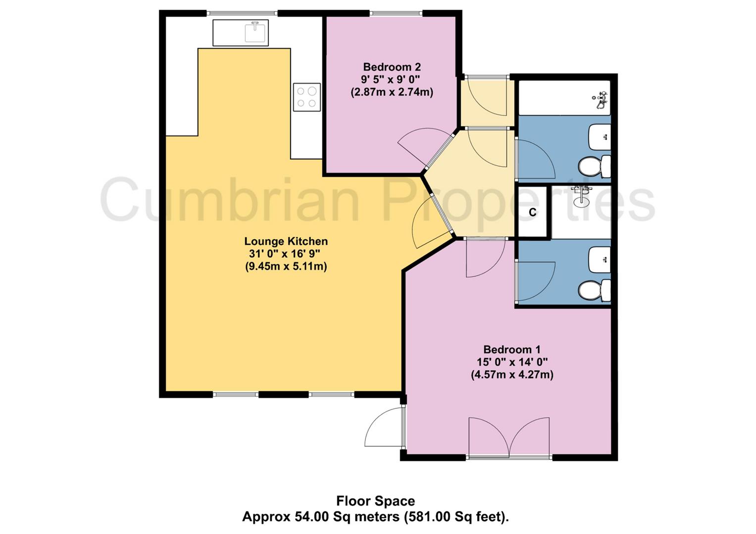 56, Caldew Maltings, Carlisle floorplan