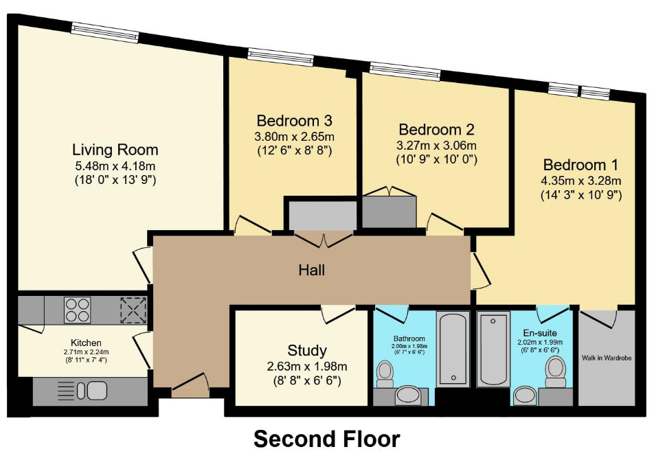 Flat 327, London floorplan