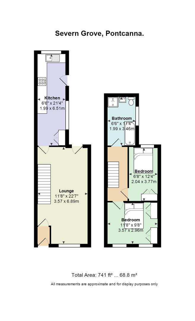 2 Bedrooms Terraced house to rent in Severn Grove, Pontcanna, Cardiff CF11