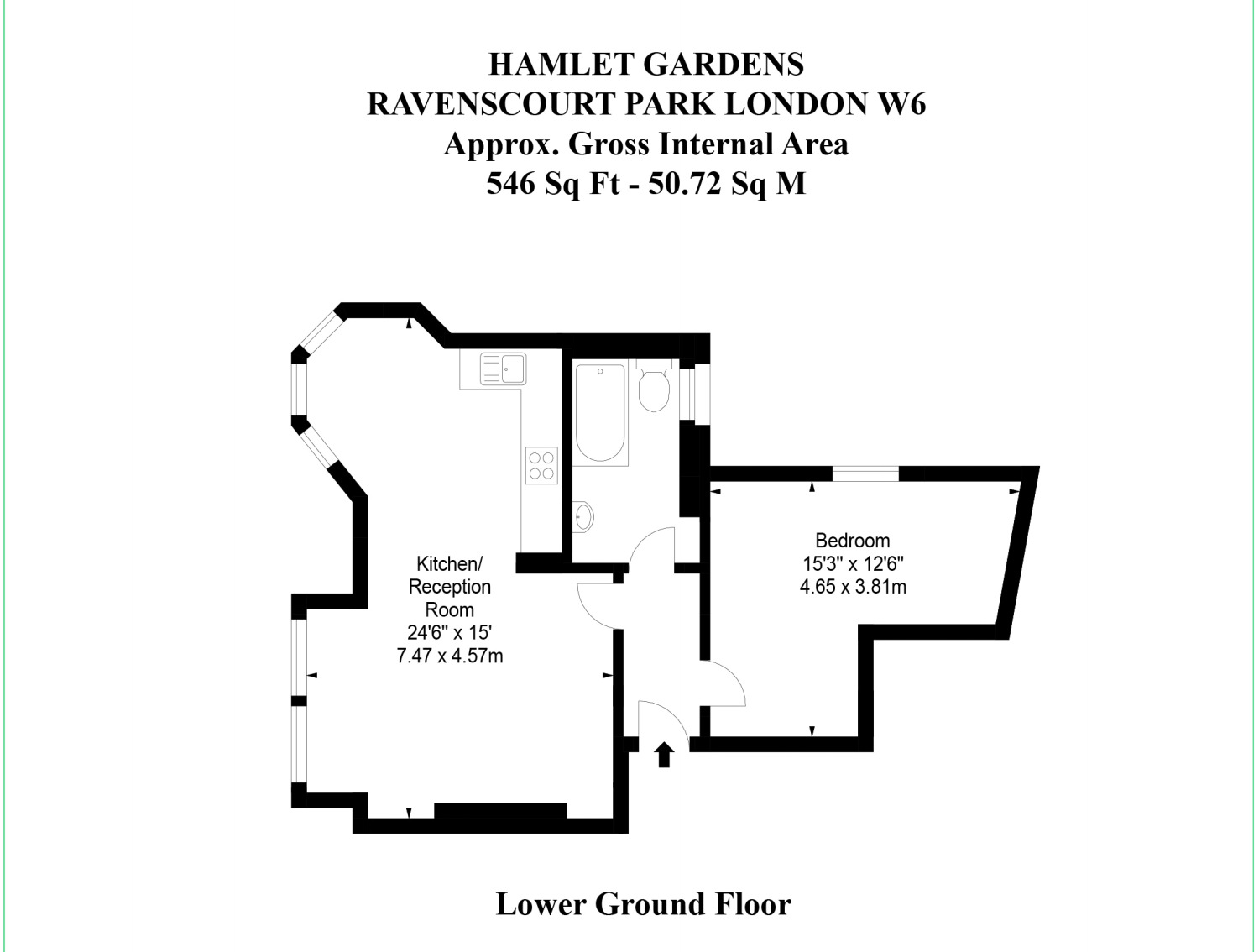 1 Bedrooms Flat to rent in Hamlet Gardens, Ravenscourt Park W6