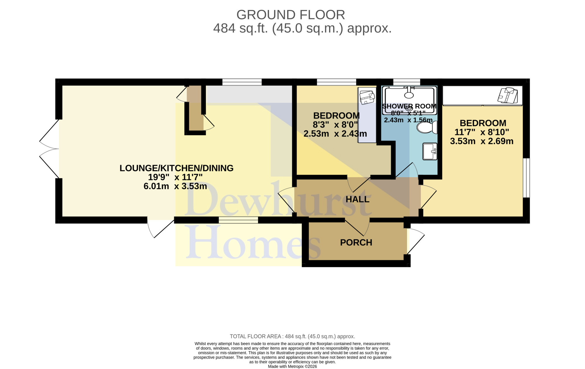 12, The Close, Garstang floorplan