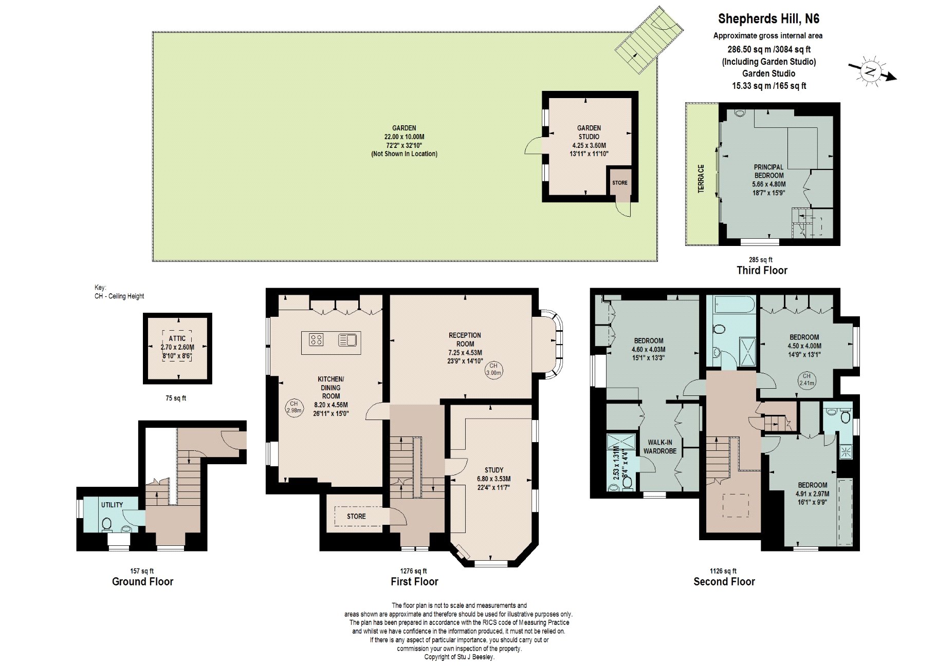 Flat 3, 16, Shepherds Hill, London floorplan