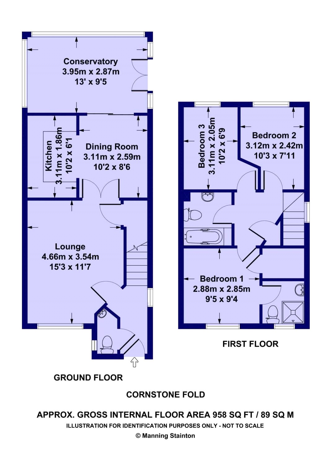 3 Bedrooms Semi-detached house to rent in Cornstone Fold, Farnley, Leeds LS12