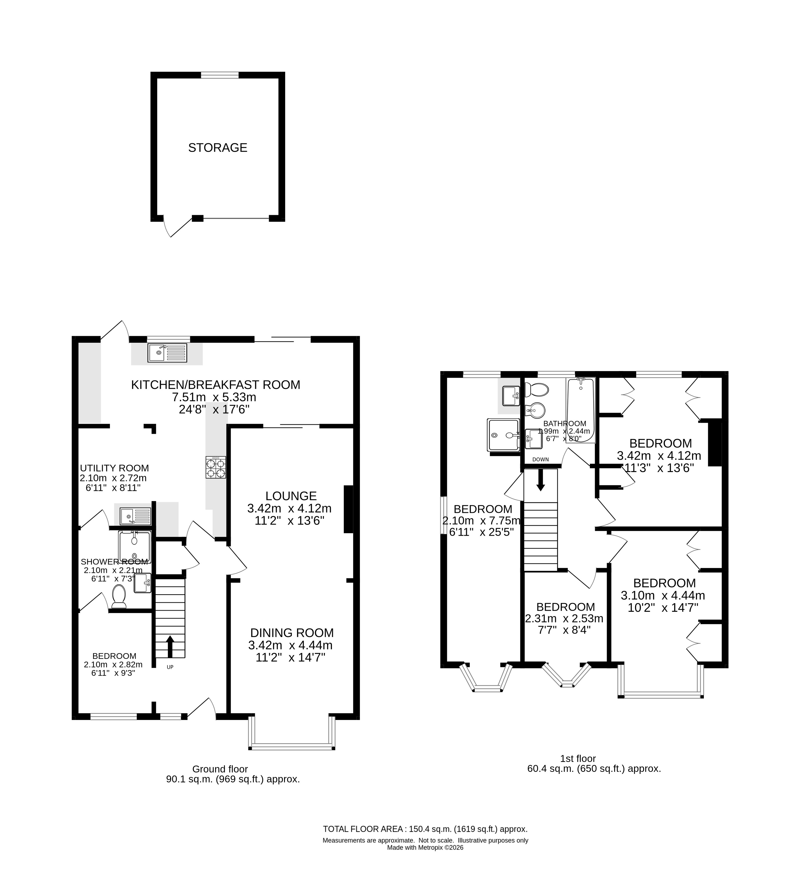 50, Ash Road, Sutton floorplan