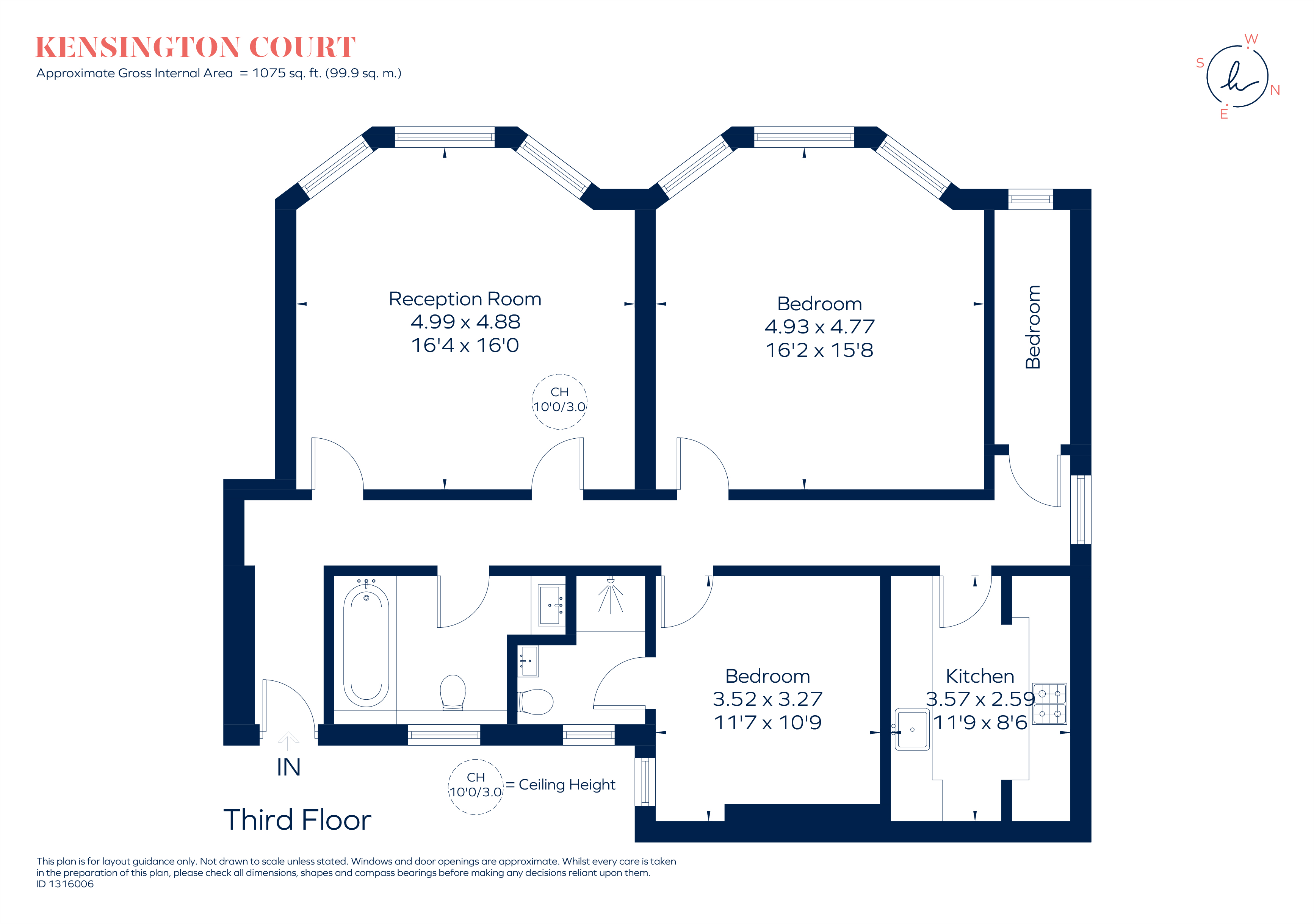 Flat 18, Palace Place Mansions, 36, Kensington Court, LONDON floorplan