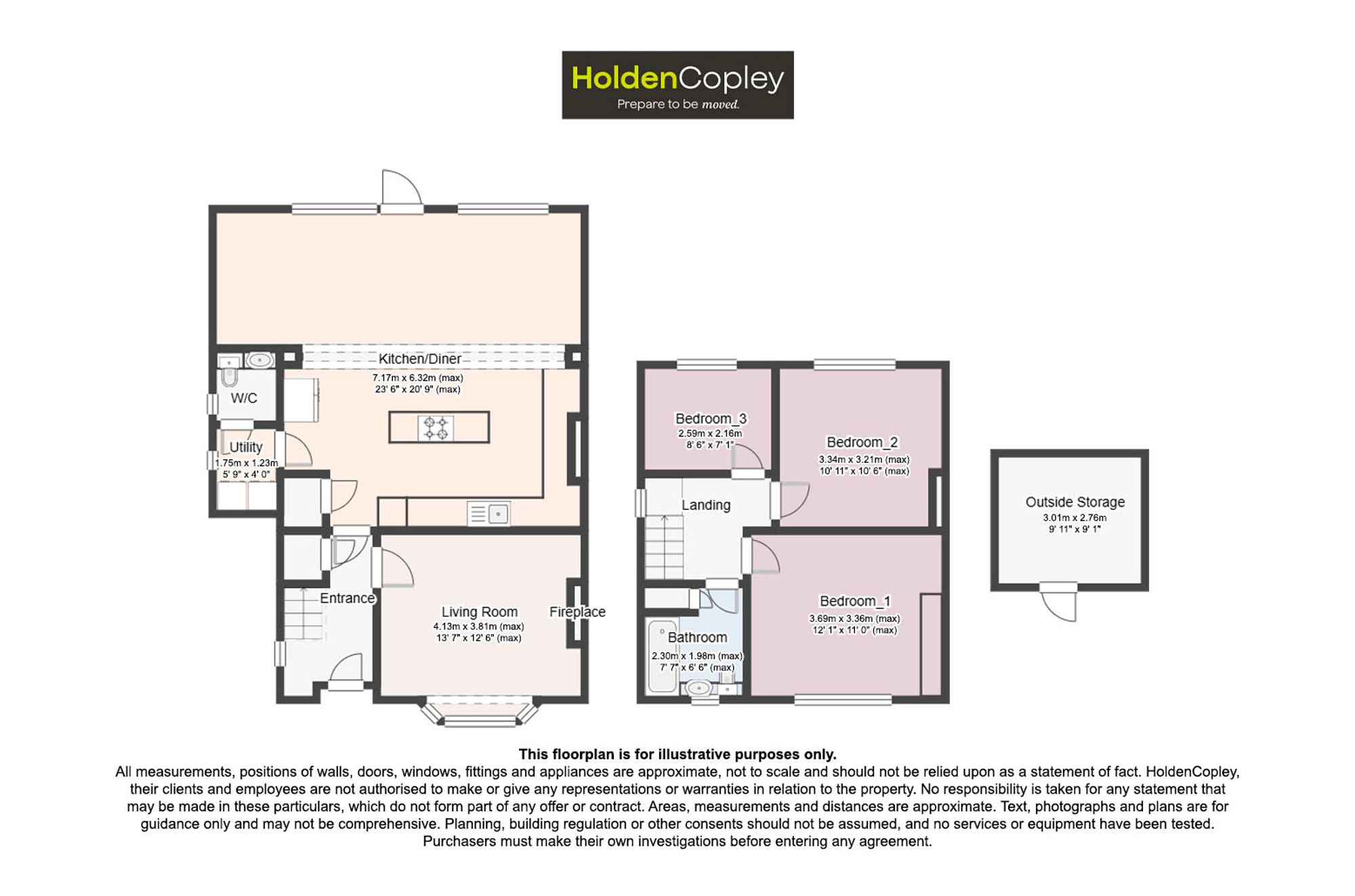 27 Long Hill Rise, Nottingham floorplan