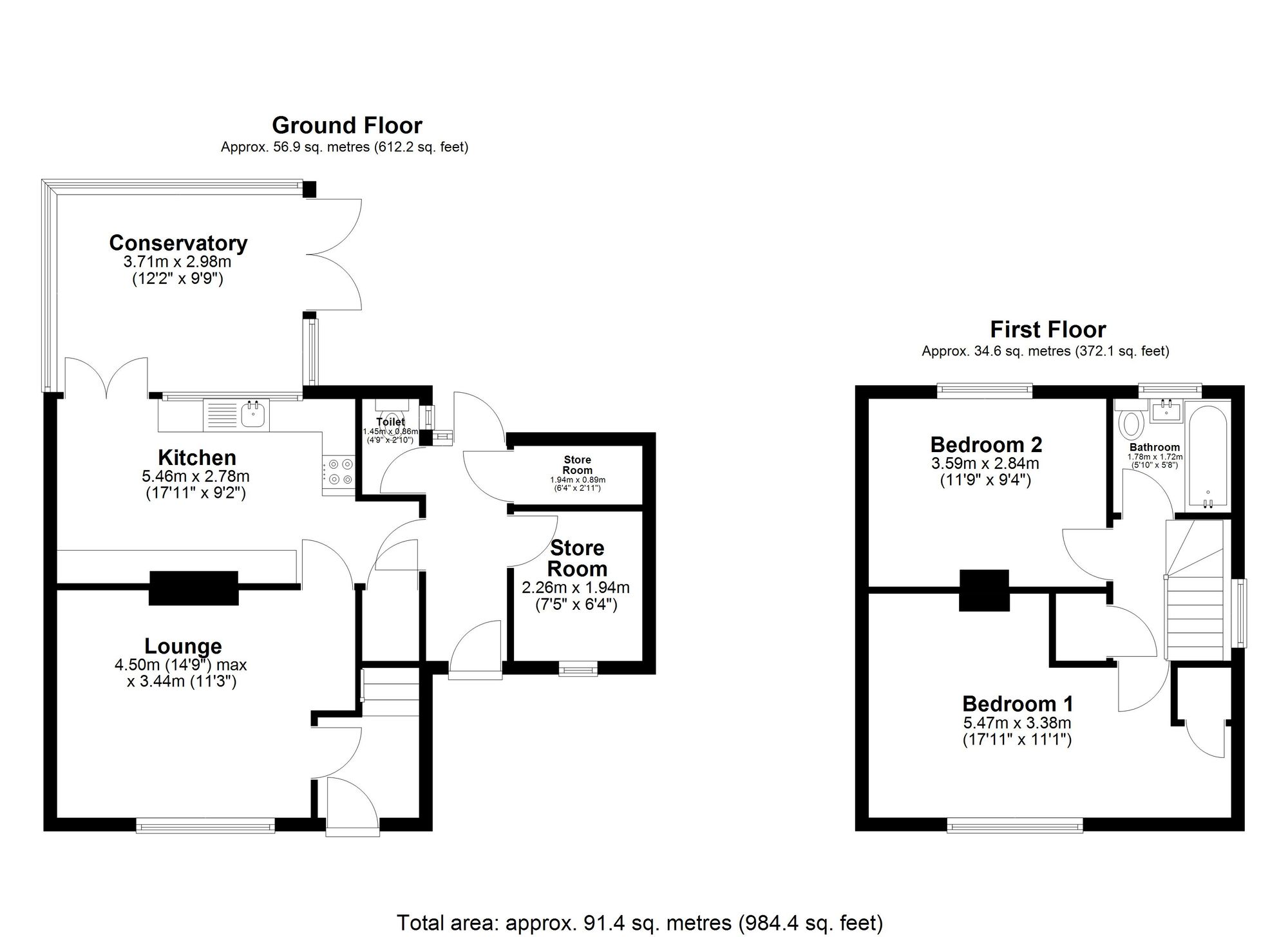 5 Ordelmere, Letchworth Garden City floorplan