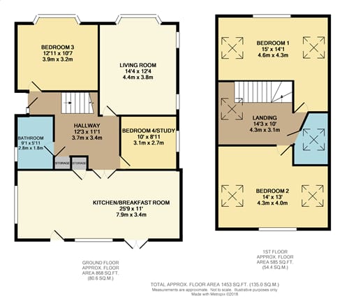 26, Derwentwater Road, Wimborne floorplan