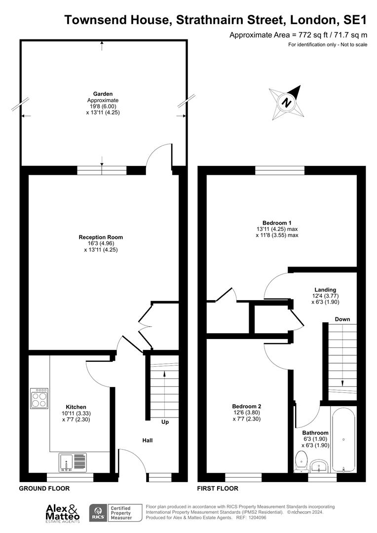 Flat 9, Townsend House, Strathnairn Street, London floorplan