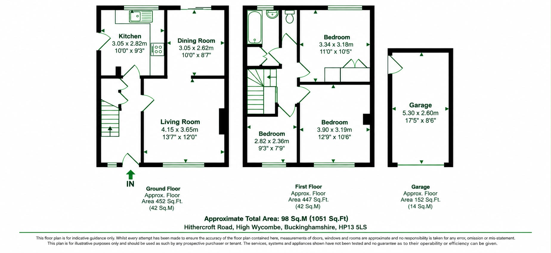 4, Hithercroft Road, High Wycombe floorplan
