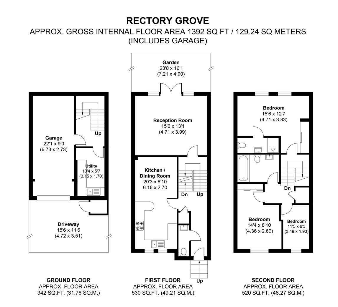 145, Rectory Grove, Hampton floorplan
