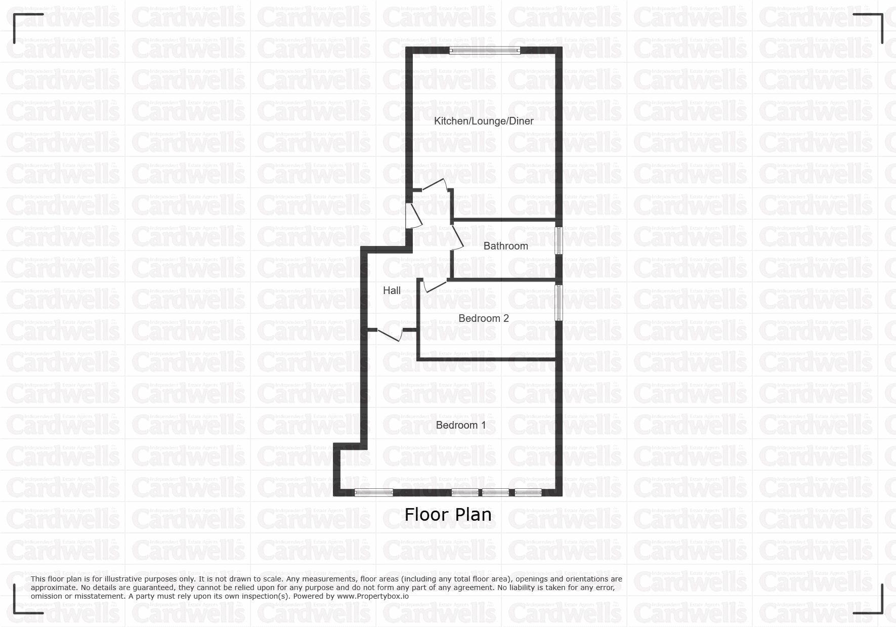 Flat 6, 123 Bridge Apartments, Church Street, Bolton floorplan