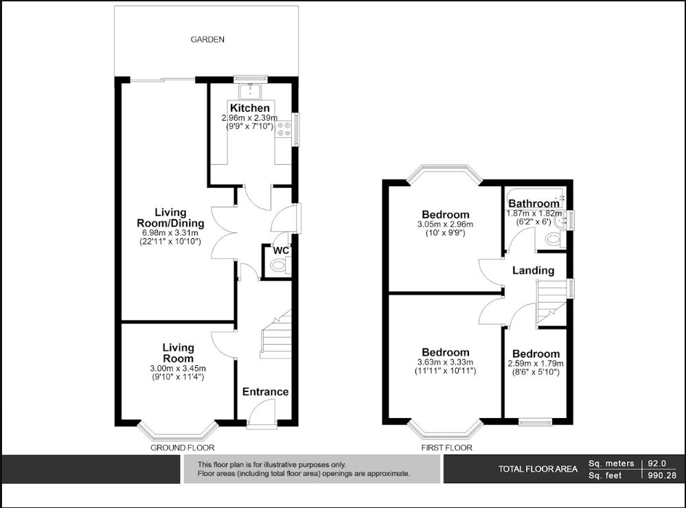 71, Tintern Avenue, London floorplan