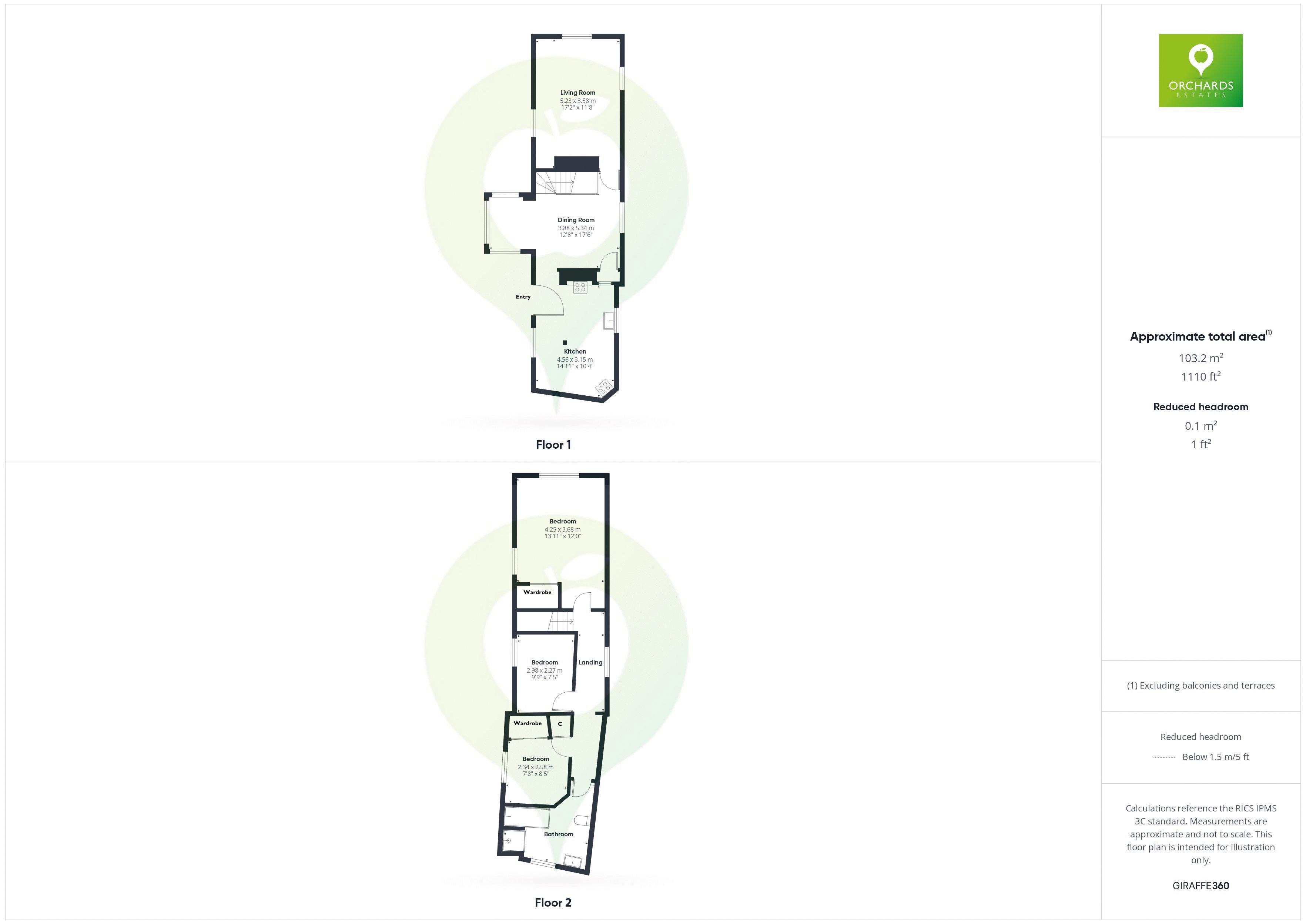 Sunshine Cottage, Stembridge floorplan