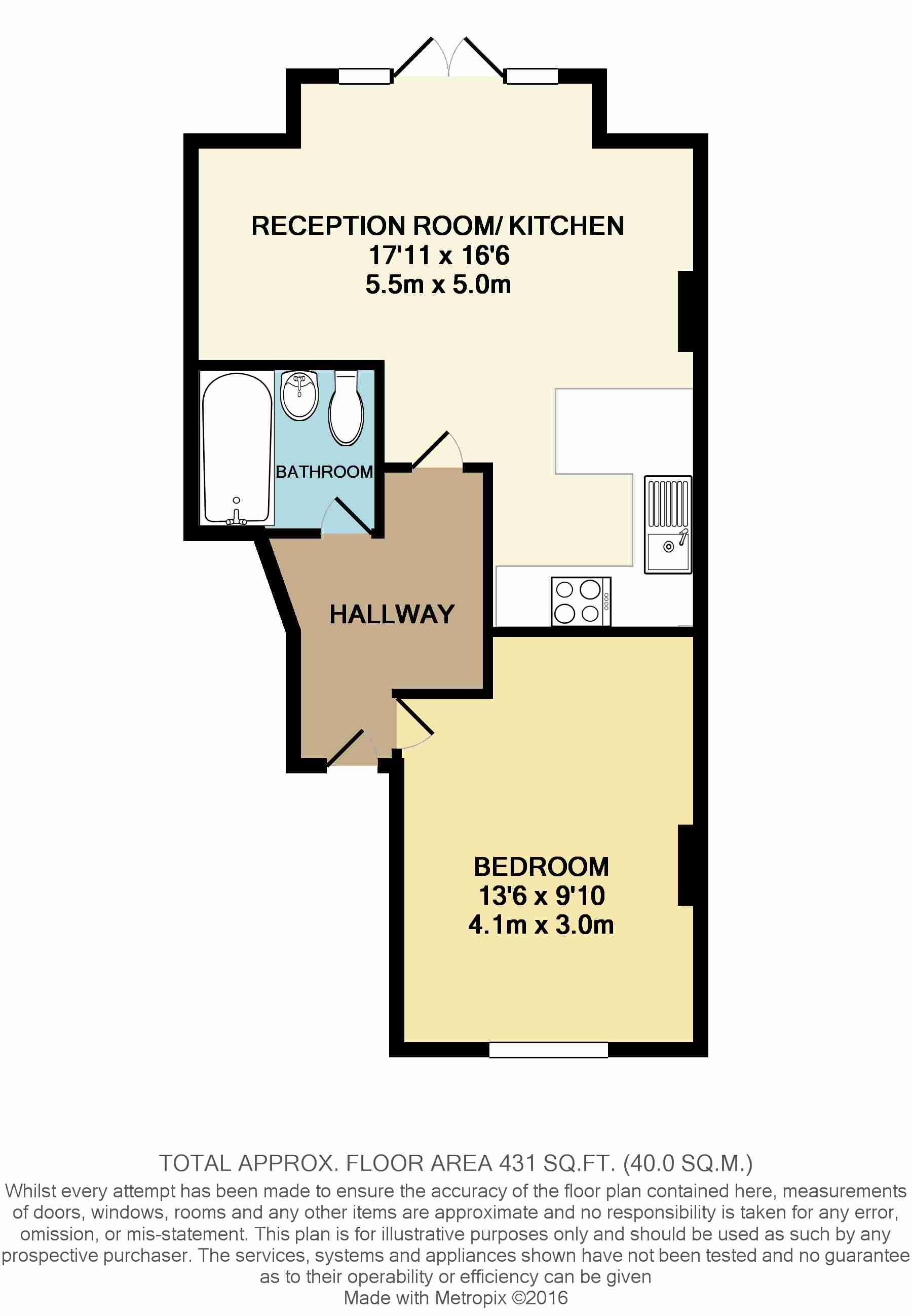 1 Bedrooms Flat to rent in Outram Road, Addiscombe, Croydon CR0