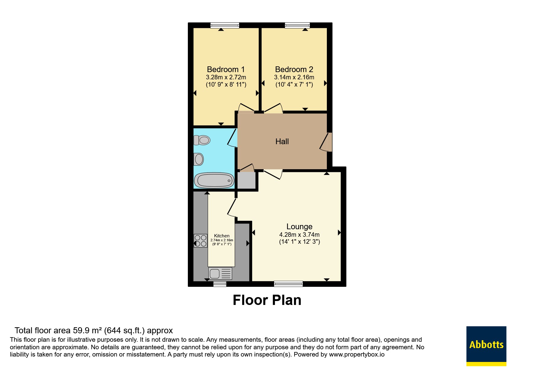 33, Evelyn Place, Essex floorplan
