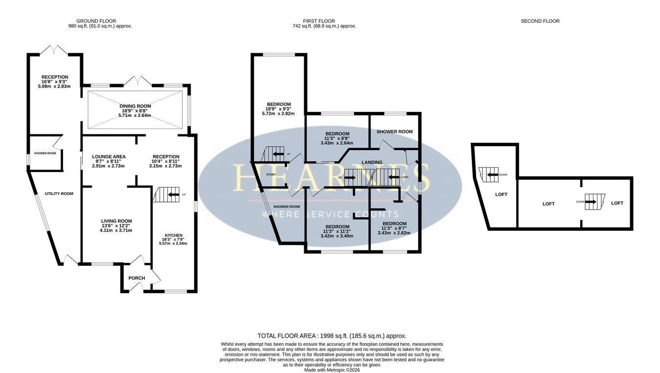 1, Damerham Road, Bournemouth floorplan