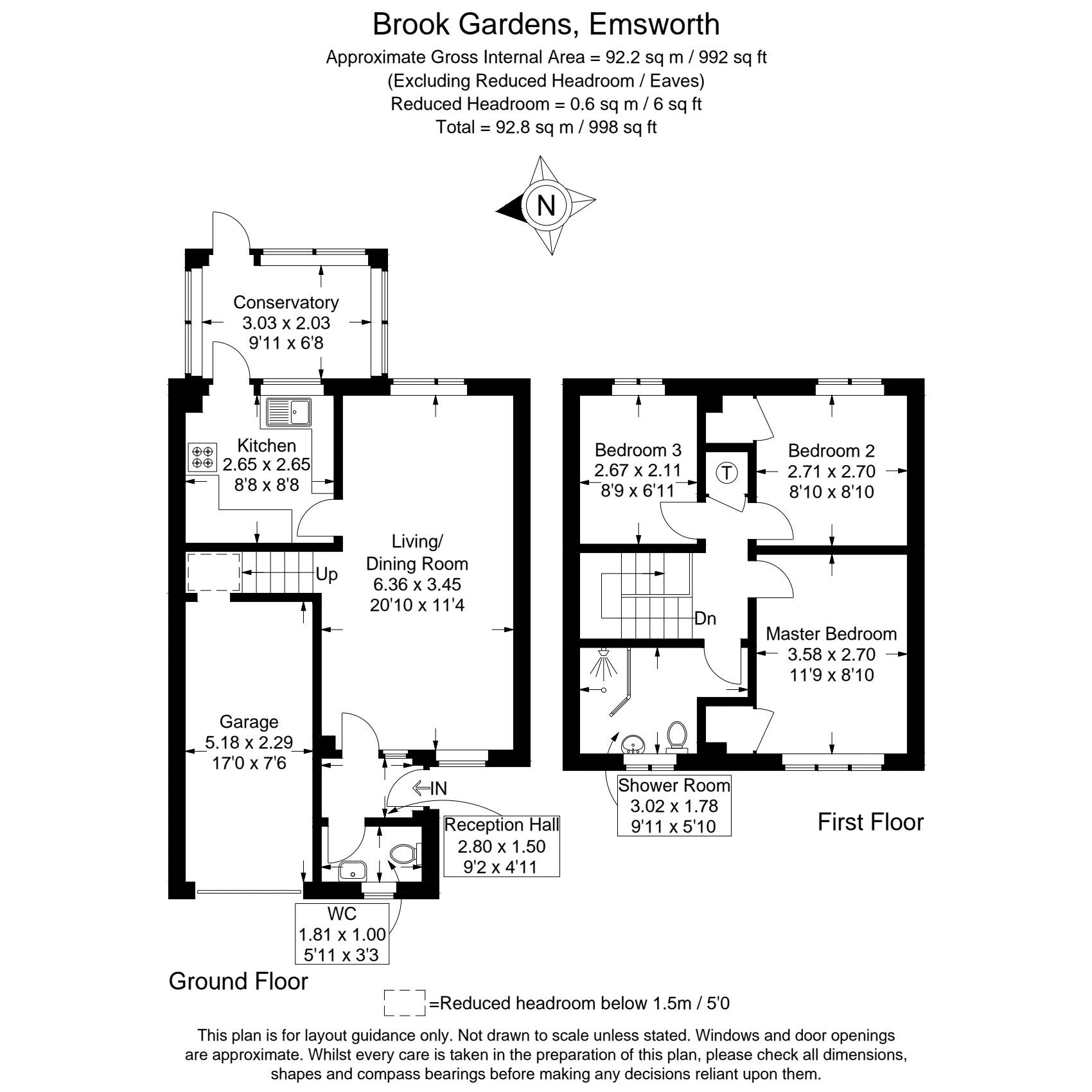 94, Brook Gardens, Emsworth floorplan