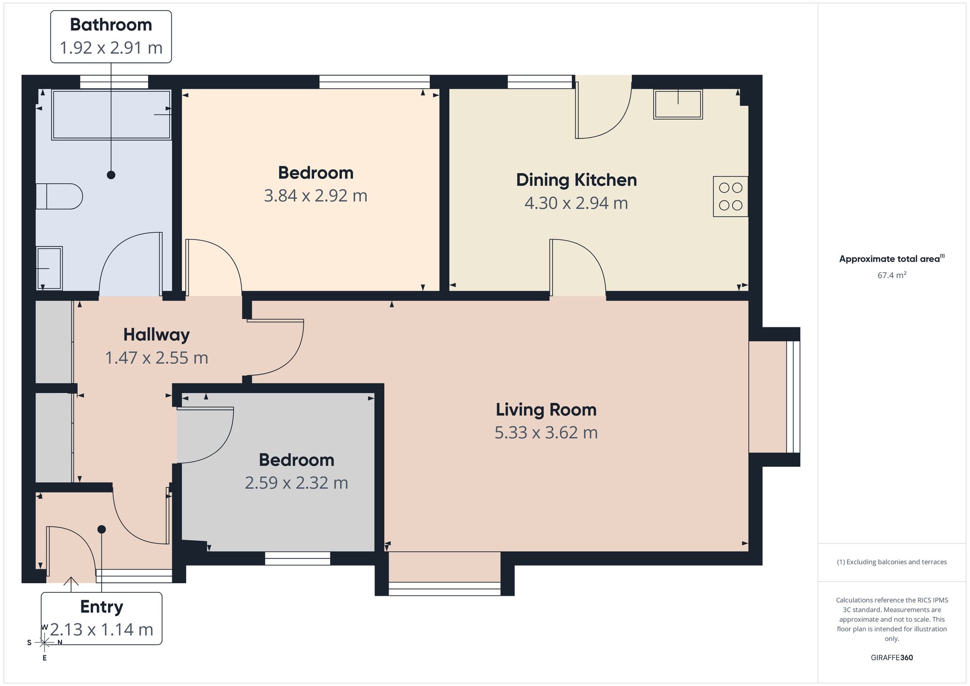 6 Mount Court, Chester Le Street floorplan