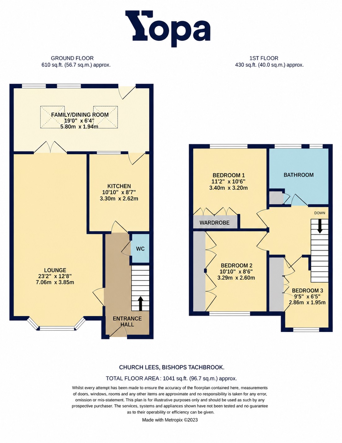 18, Church Lees, Leamington Spa floorplan