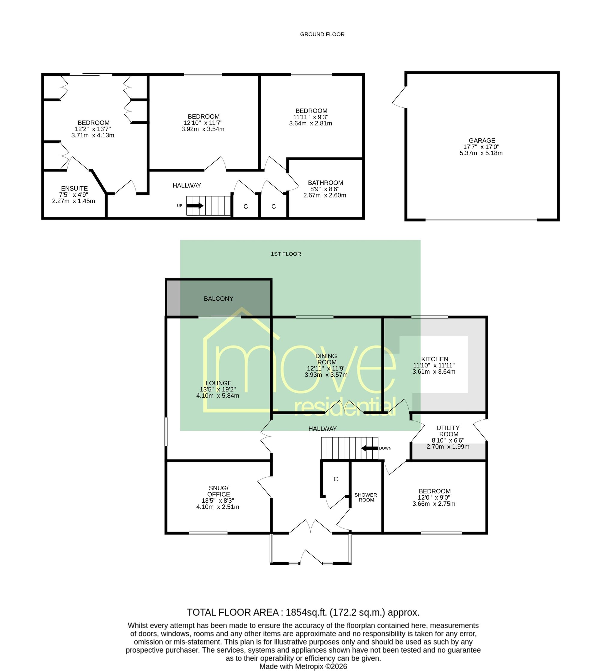 7 Chenotrie Gardens, Prenton floorplan