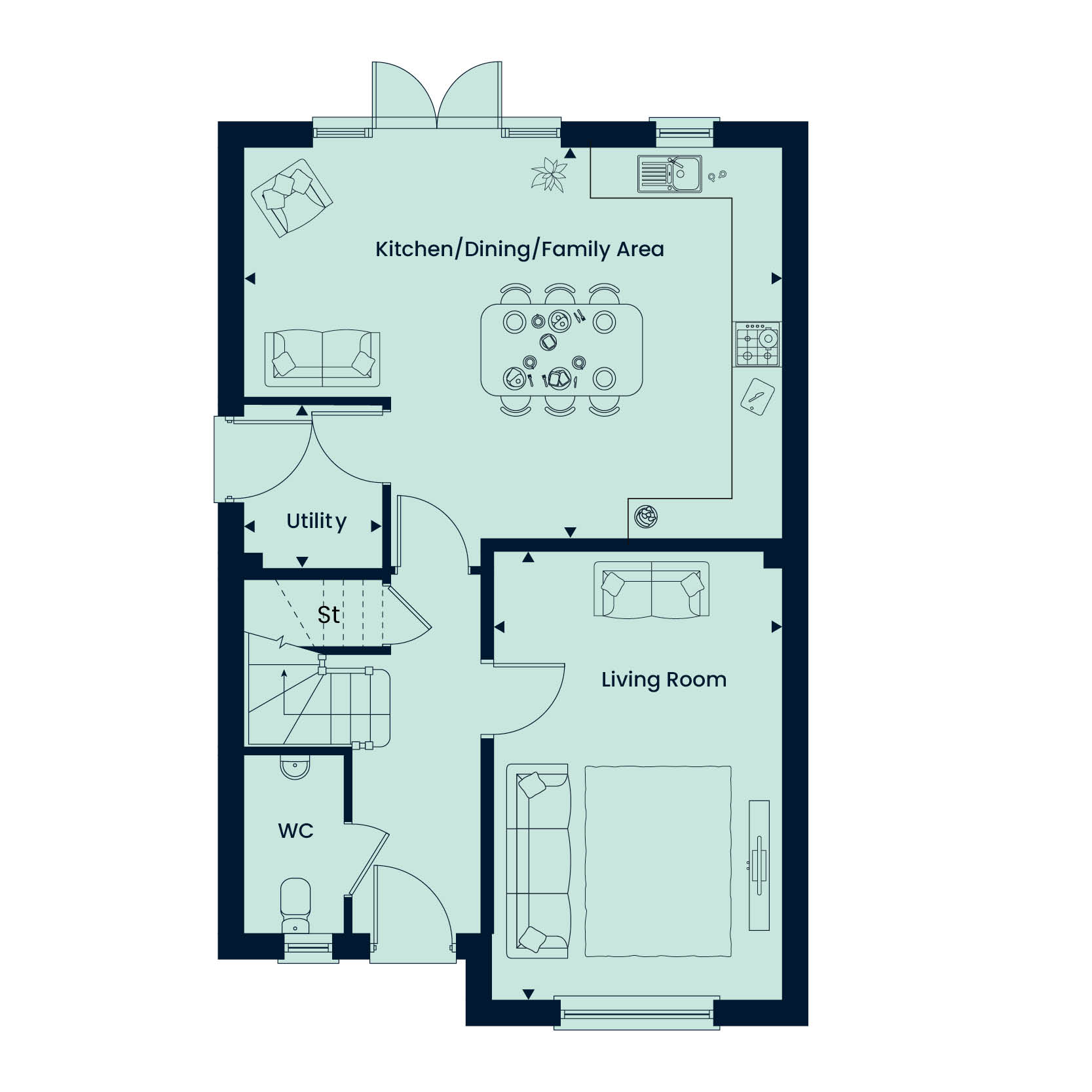 056, Exeter Road, South Molton floorplan