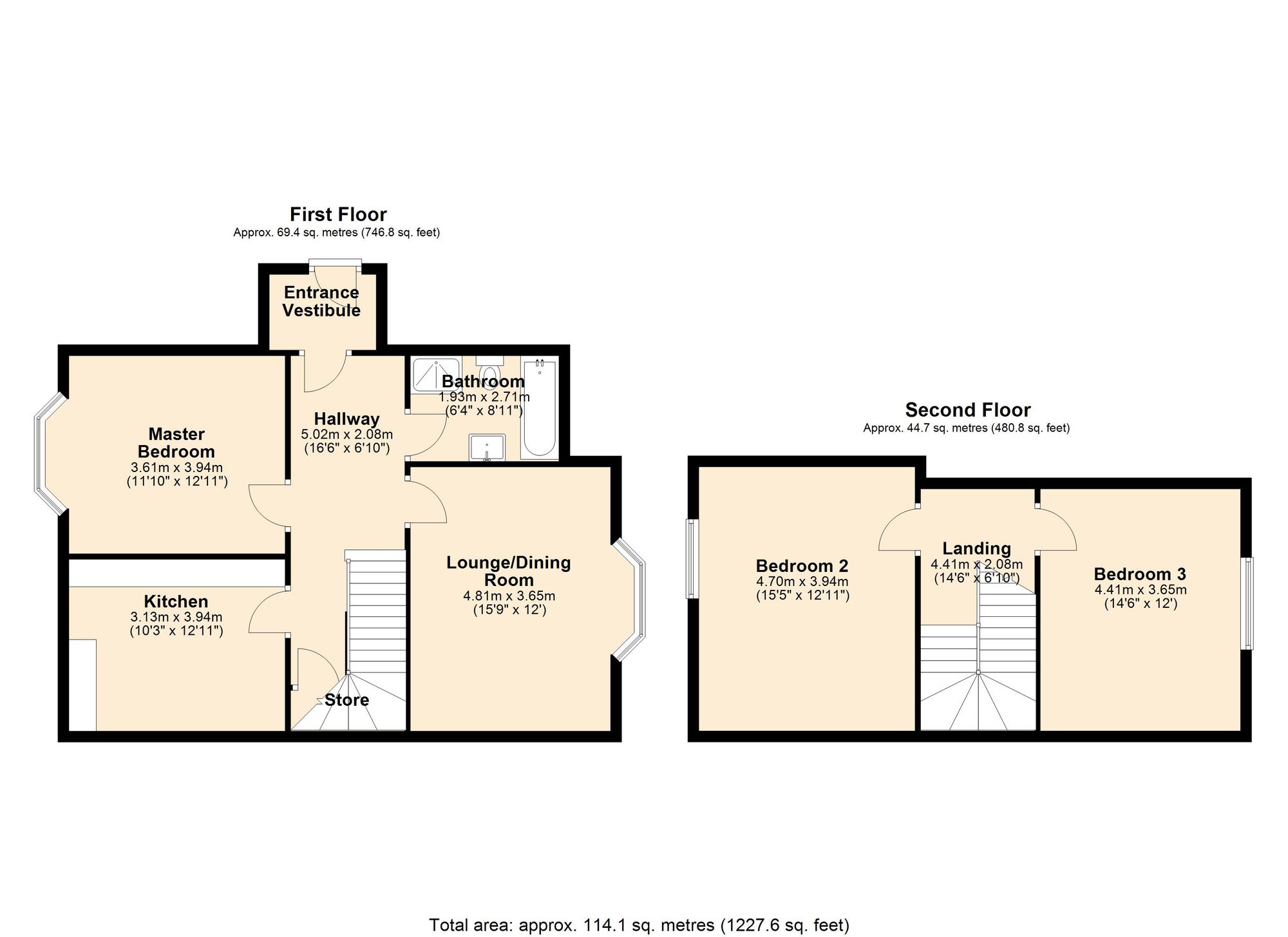 Upper Craigside Ashleigh Street, Darwen floorplan