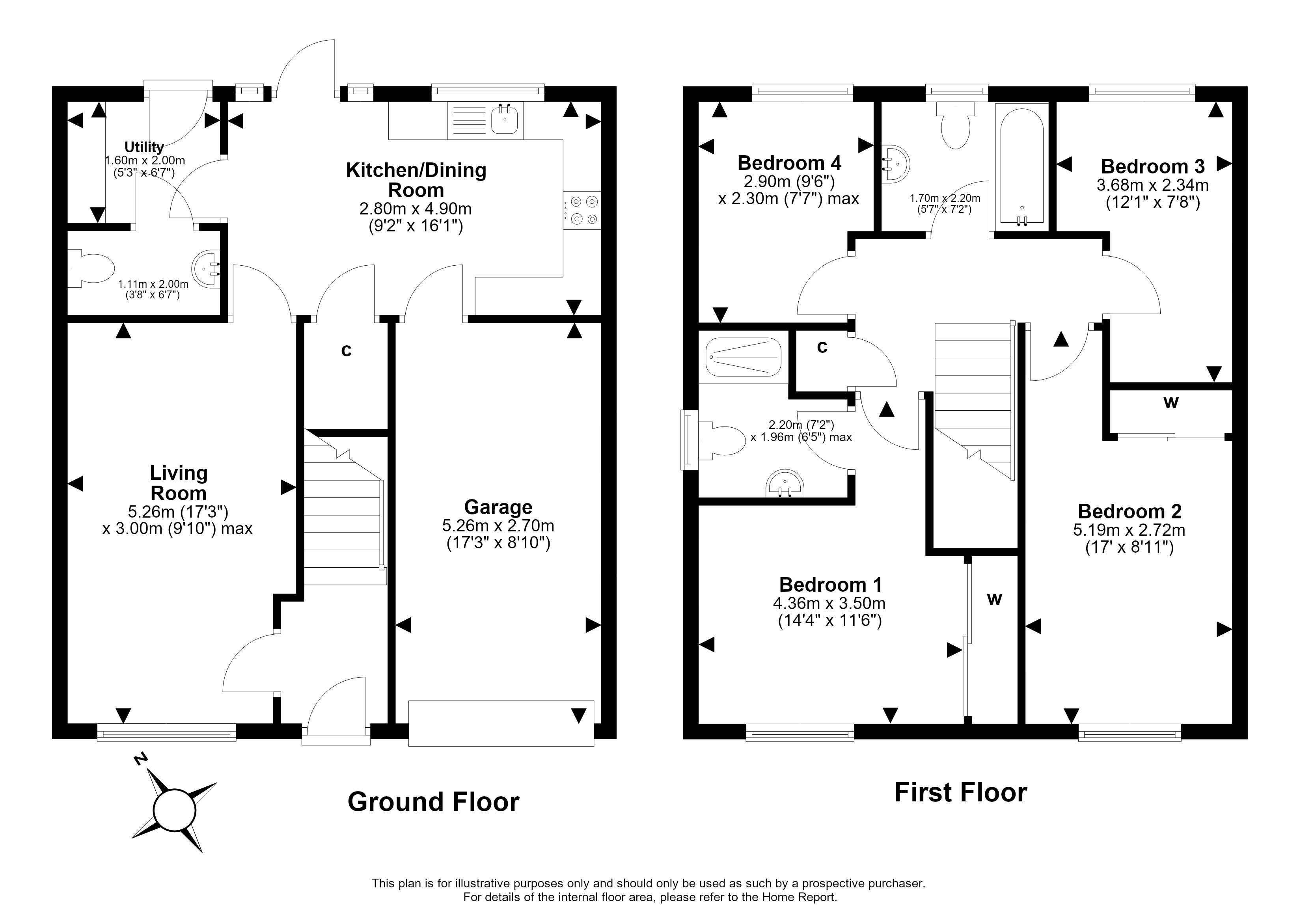 7, Martin Street, Burdiehouse, Edinburgh floorplan
