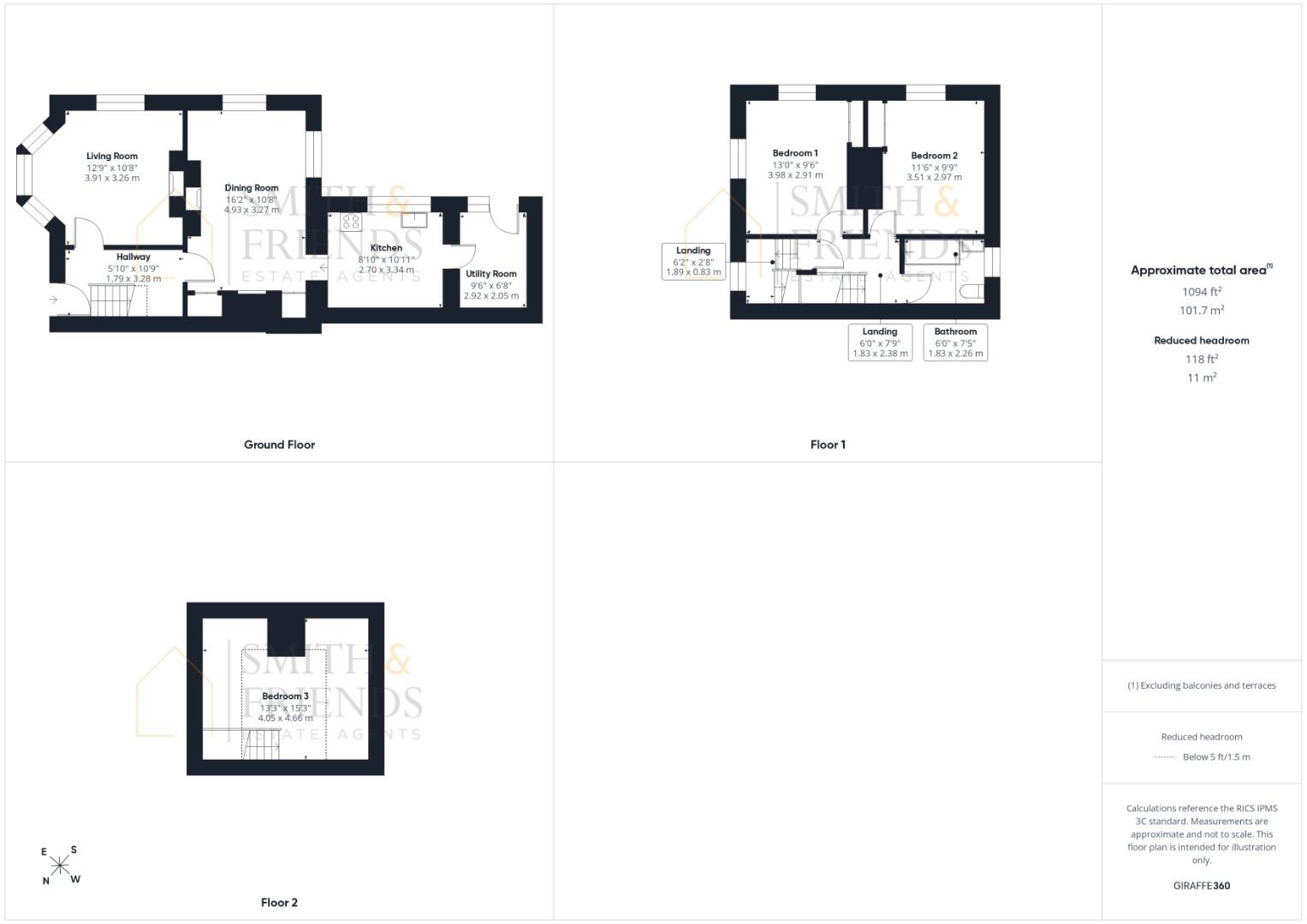 1, East View, Darlington floorplan