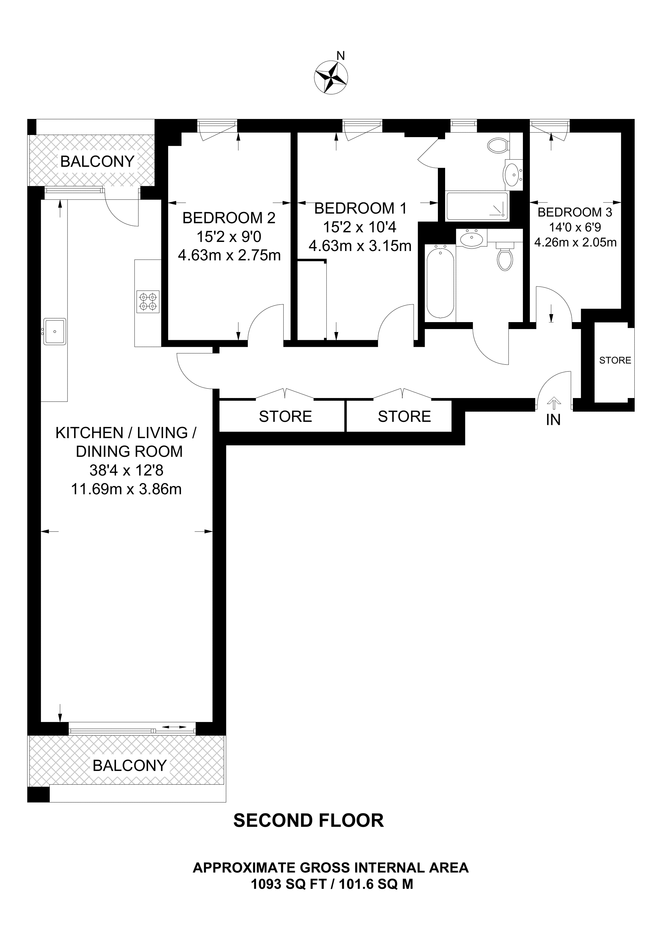 3 Bedrooms Flat for sale in New Garden Quarter, Stratford E15