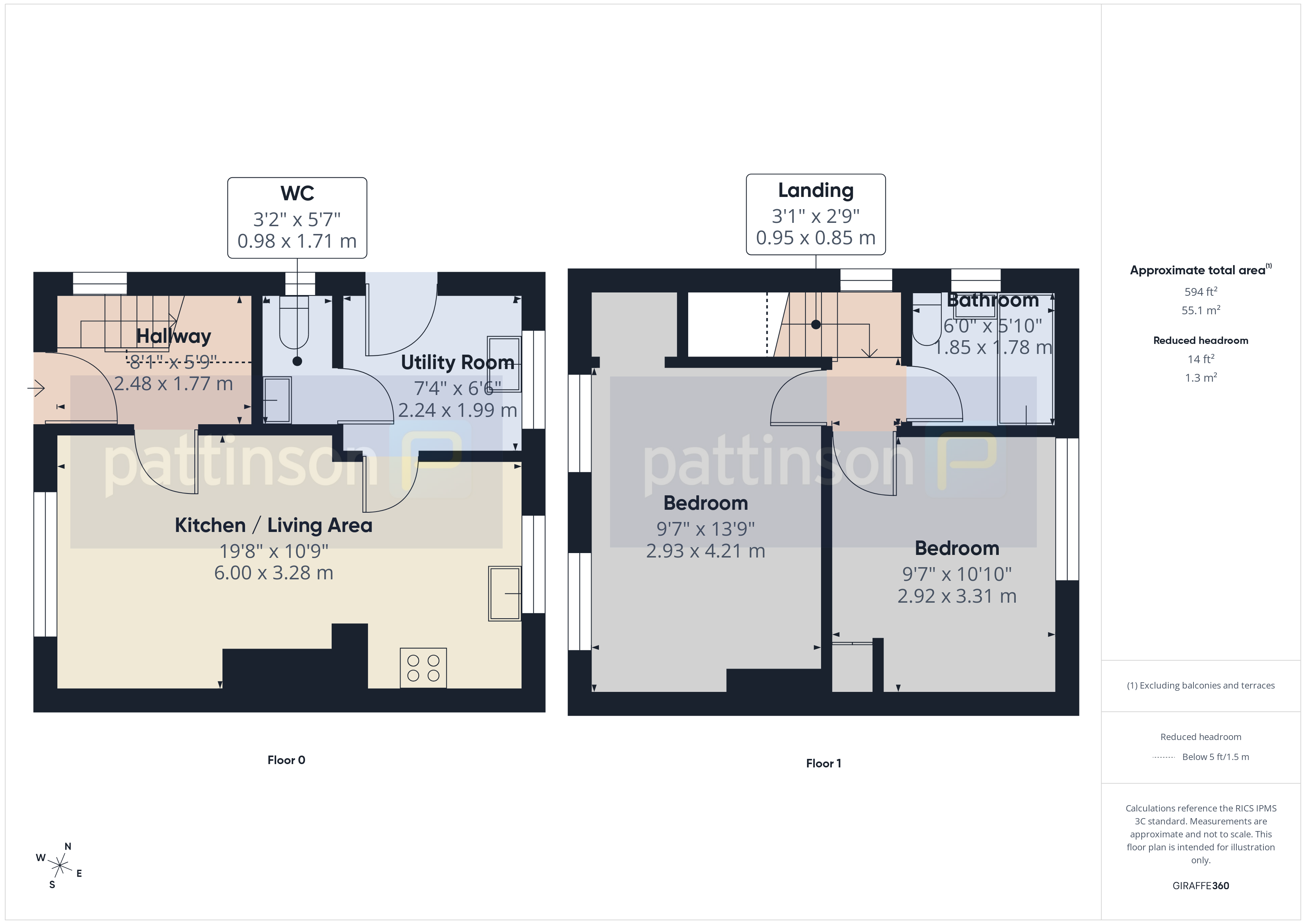 2, Whinney Place, Consett floorplan