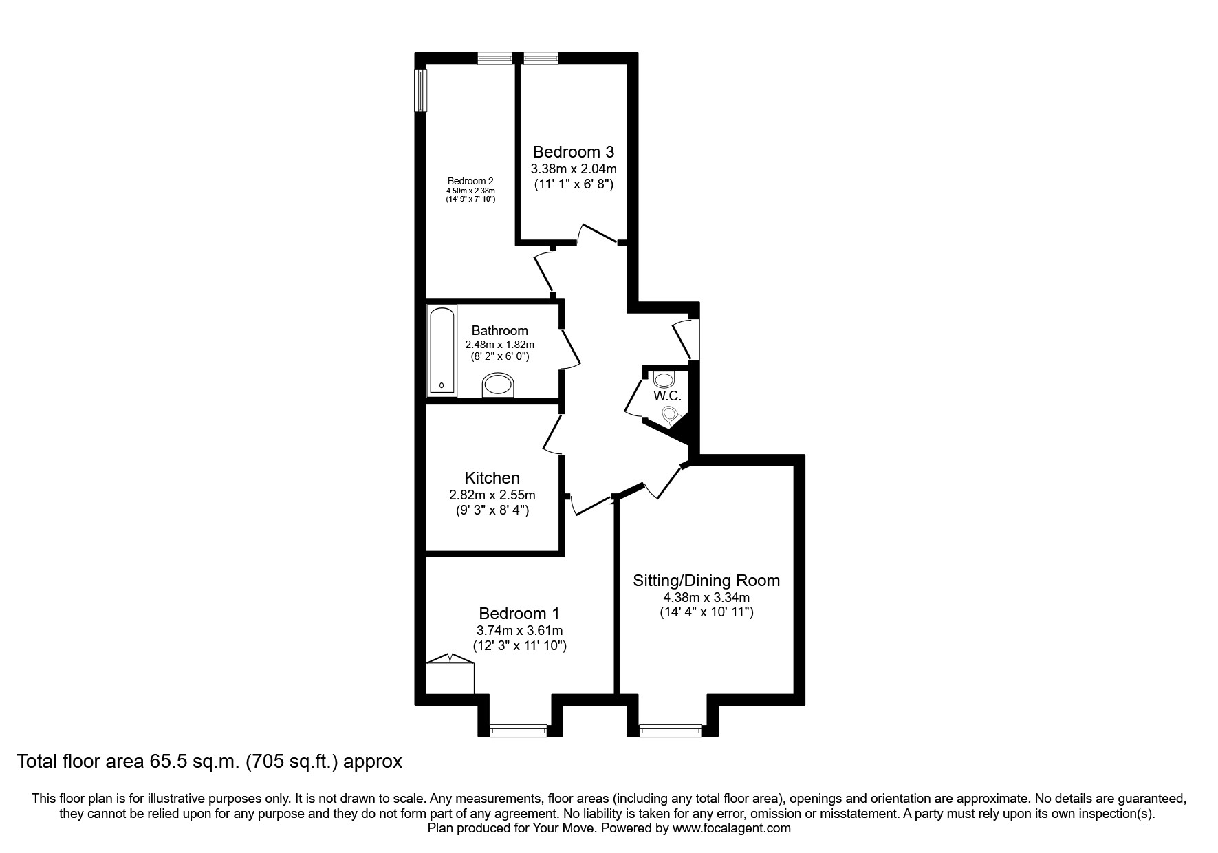 Fowler Terrace, Edinburgh, Midlothian EH11, 3 bedroom flat for sale