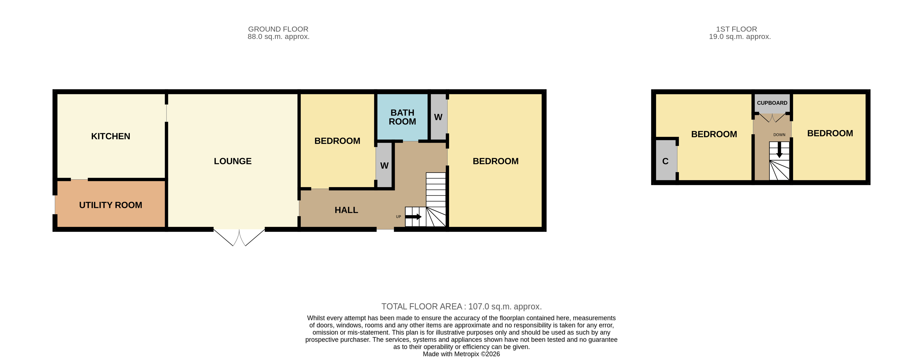Whitelea Main Road, St Cyrus, Montrose floorplan