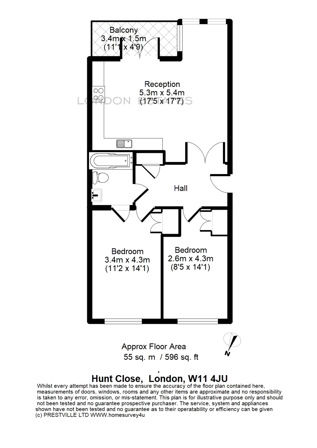 Hunt Close, London floorplan