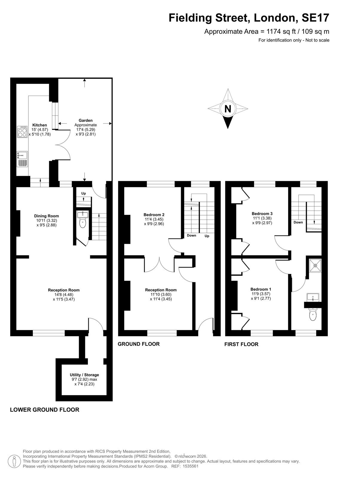 Fielding Street, London floorplan