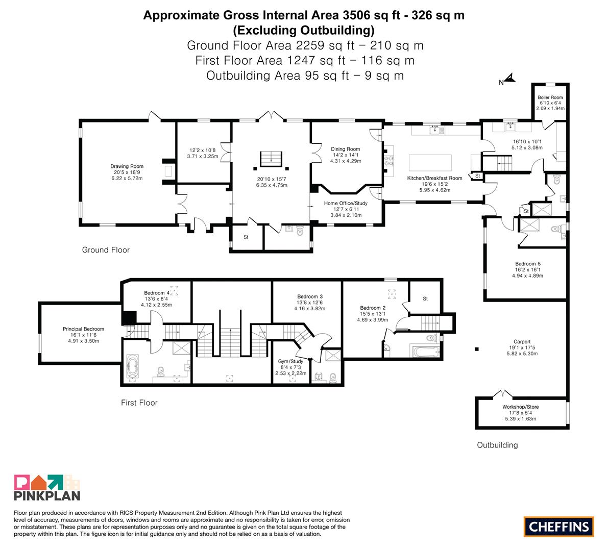 The Barn, Lower Road, Croydon floorplan