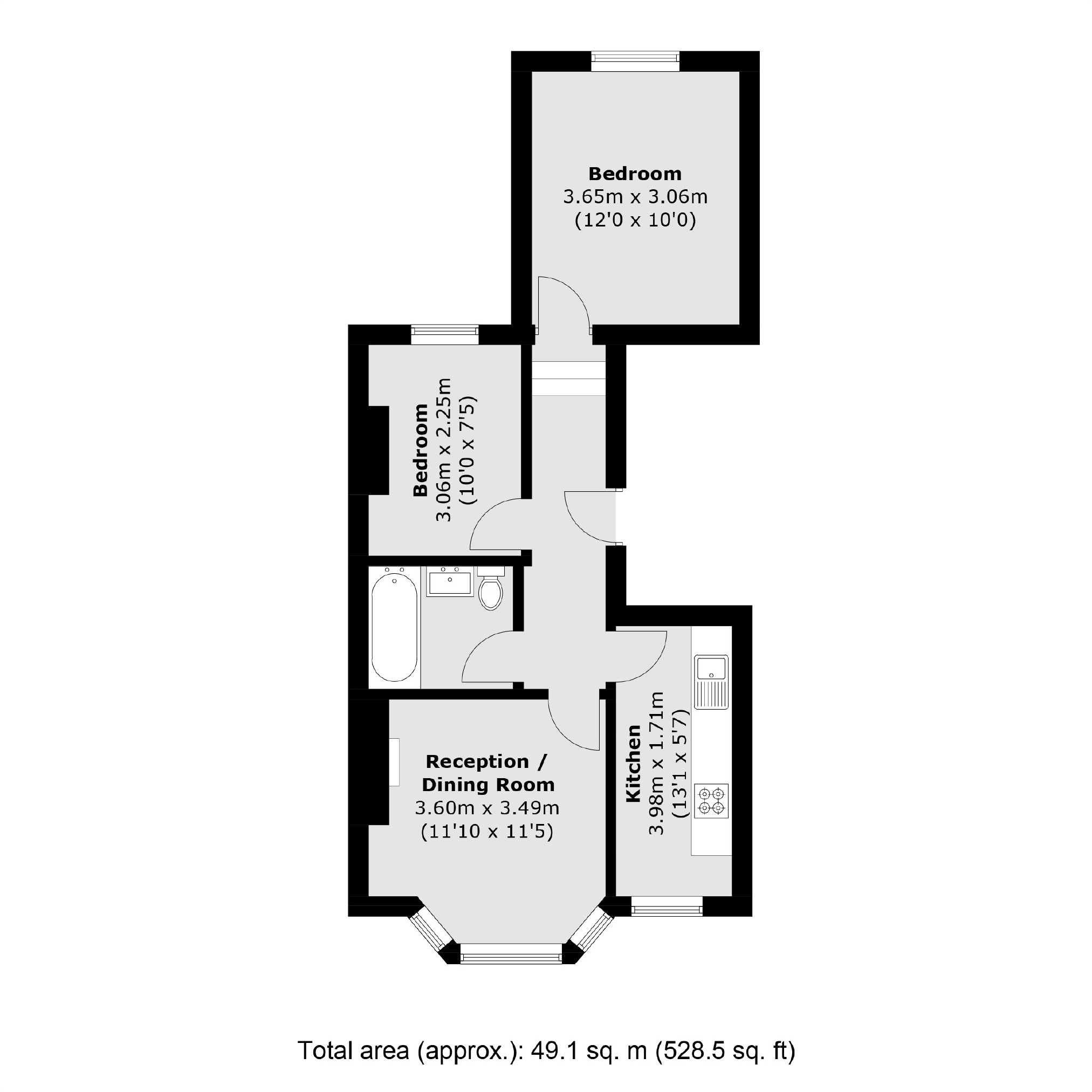 117B, Longley Road, London floorplan