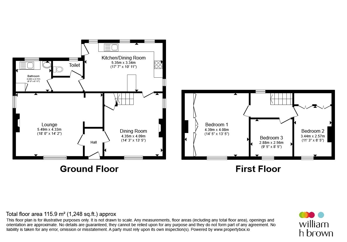 Rose Cottage, Red Lion Street, Boston floorplan