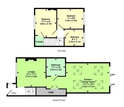 3 Bedrooms Terraced house for sale in Beechen Lane, Lower Kingswood, Tadworth, Surrey KT20