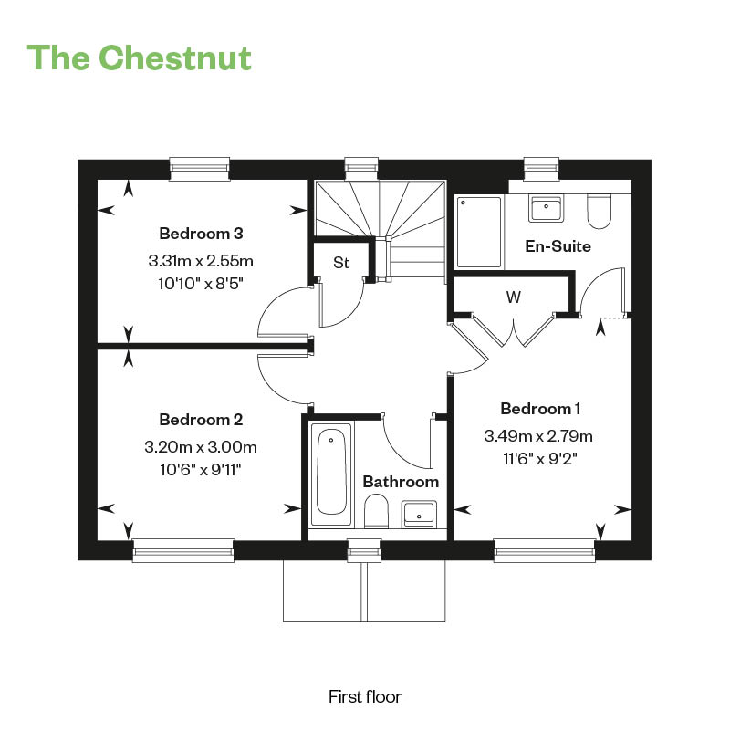 122, Egret Way, Off Station Road, Fordingbridge, Sp6 1Gb floorplan