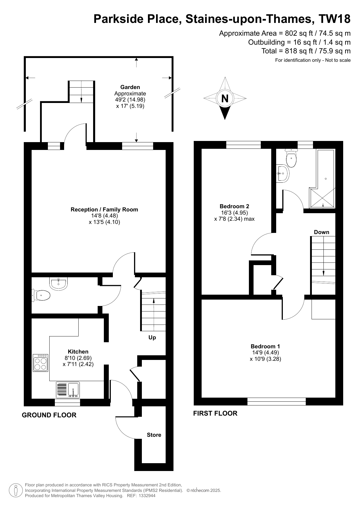 Parkside Place, Staines floorplan