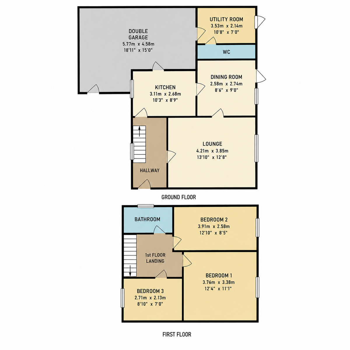 8, Overstone Crescent, Northampton floorplan