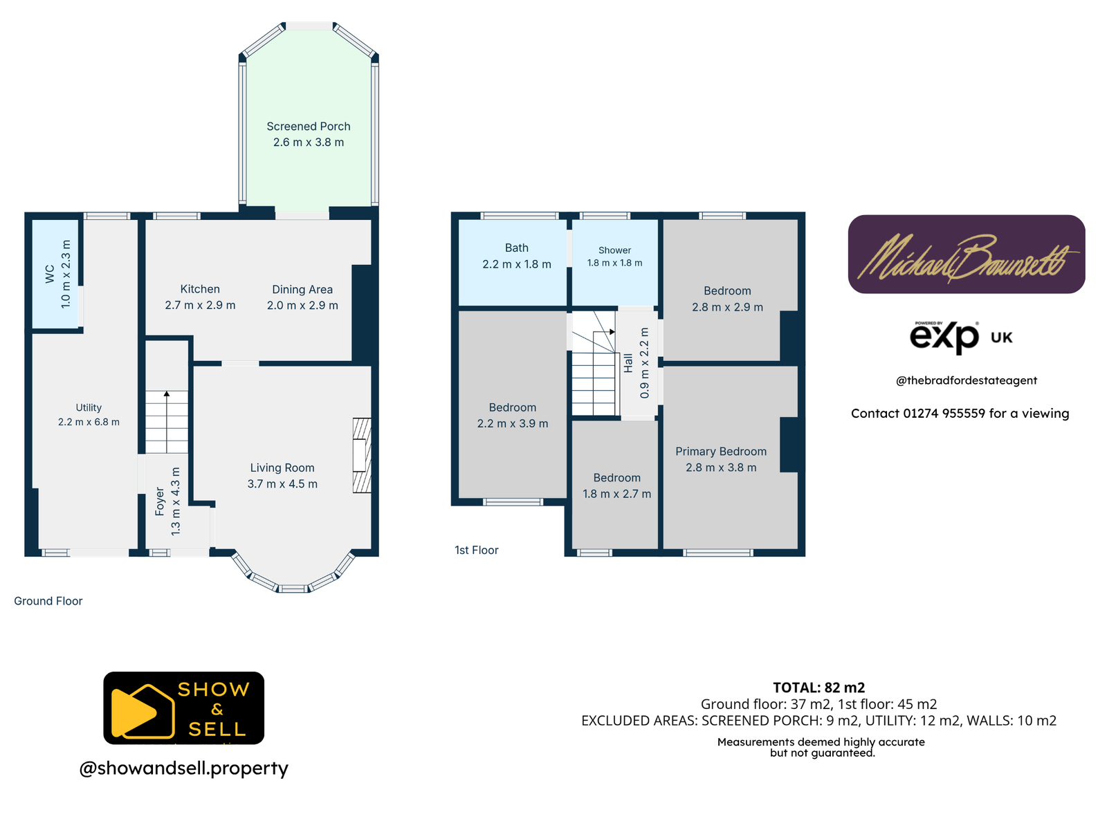9, Vale Grove, Bradford floorplan