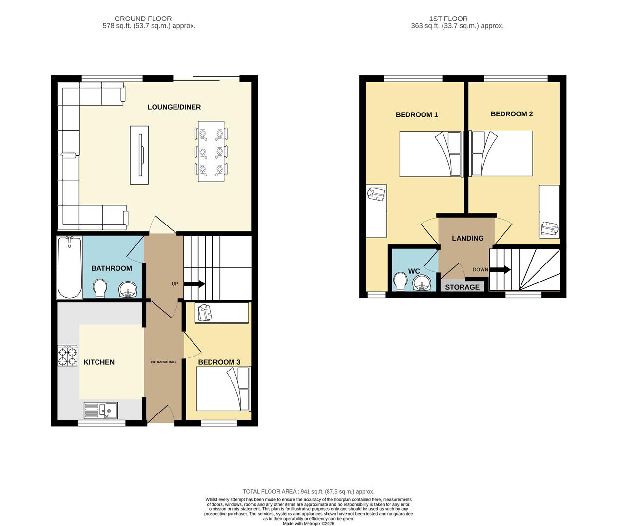 38, Malyons Place, Basildon floorplan