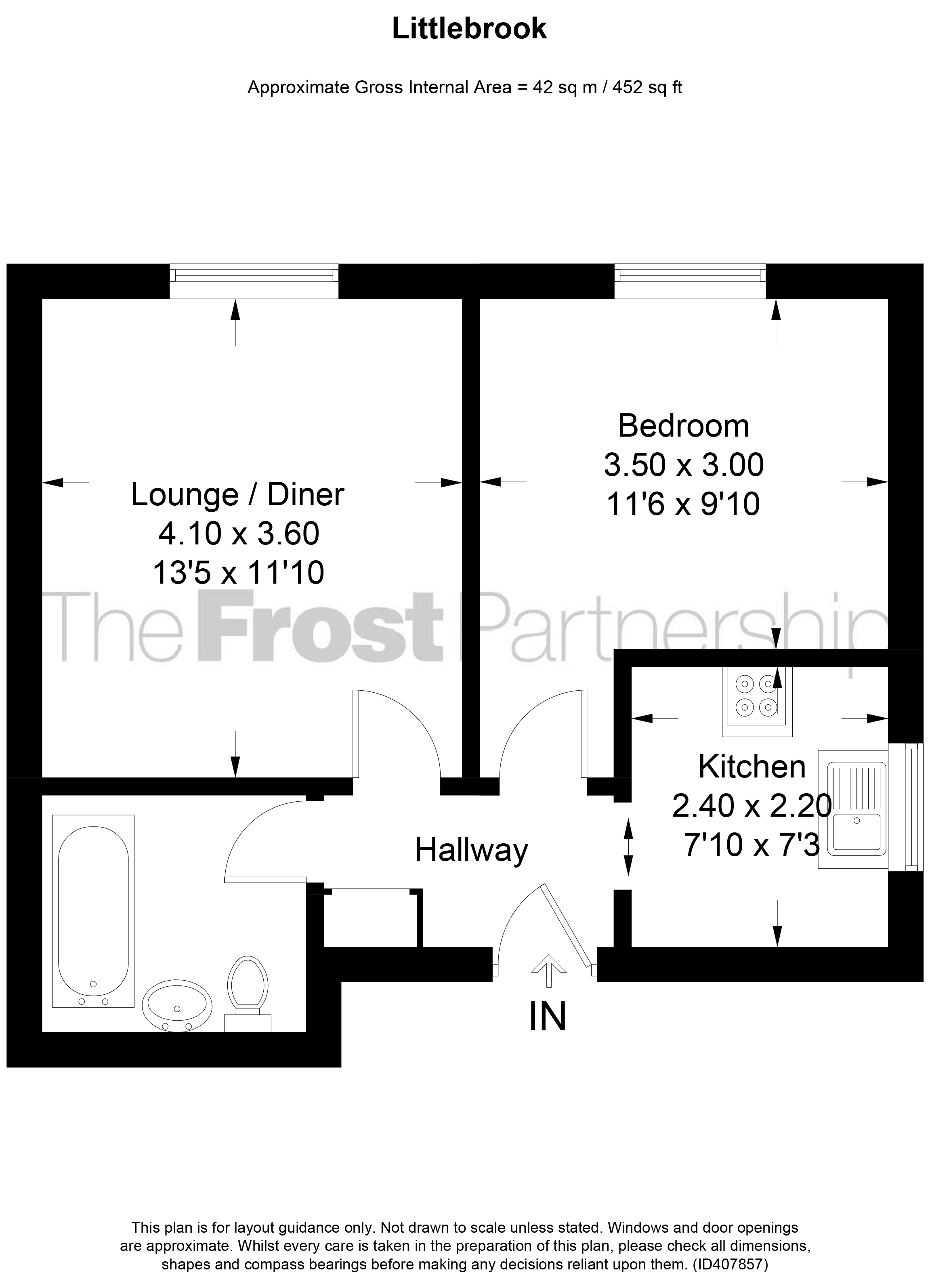 132, Littlebrook Avenue, Slough floorplan