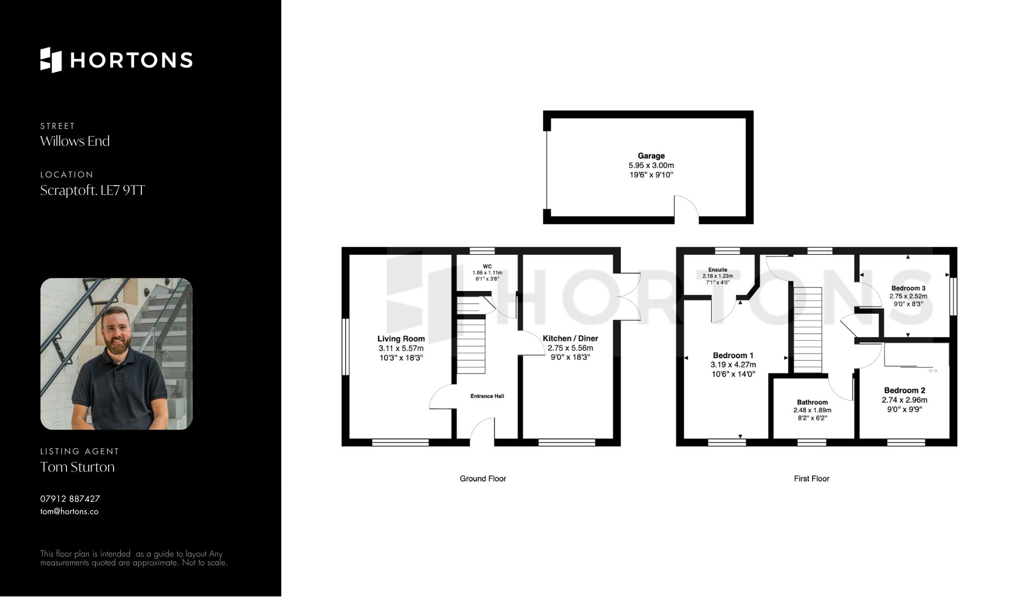 1 Willows End, Leicester floorplan