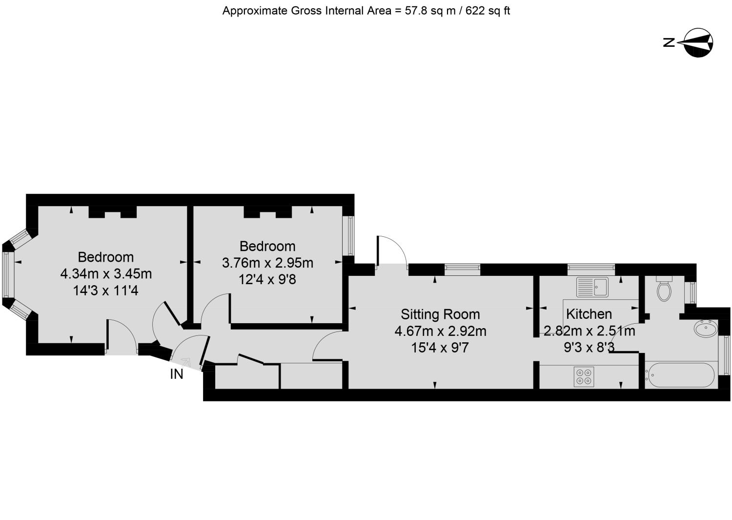 32 Divinity Road, Oxford floorplan