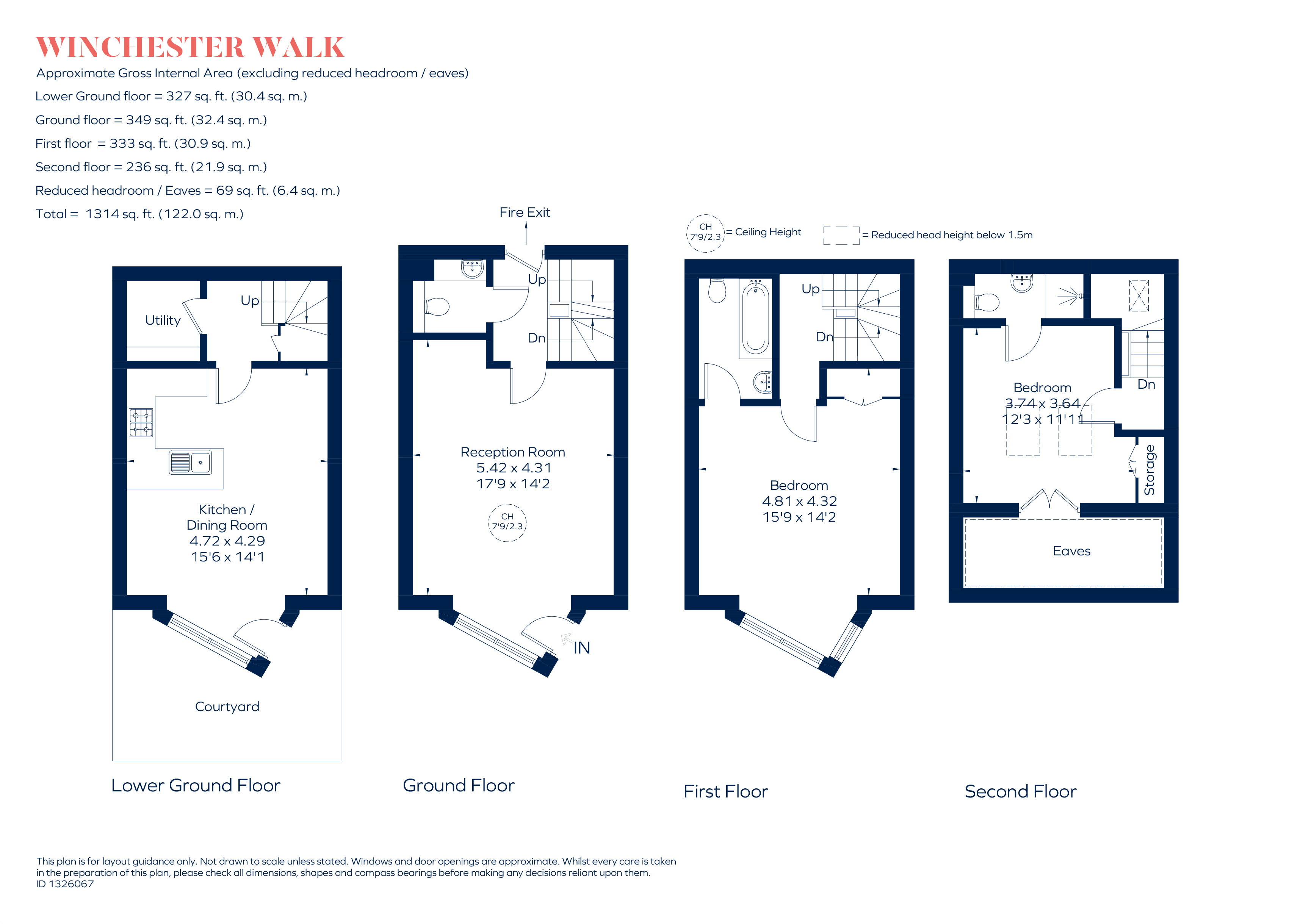 4, Winchester Walk, London floorplan